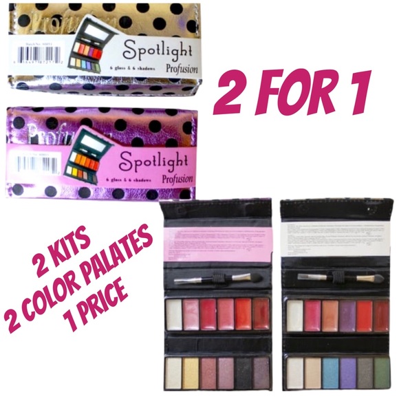 2 Spotlight Eyeshadows & Lipgloss Set NWT - Picture 12 of 12